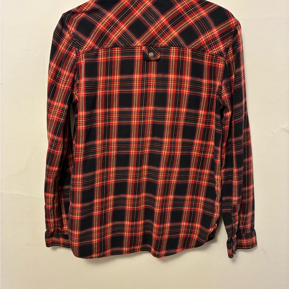 Vans Vintage Plaid Red and Black Button-Down Shirt - Picture 7 of 9